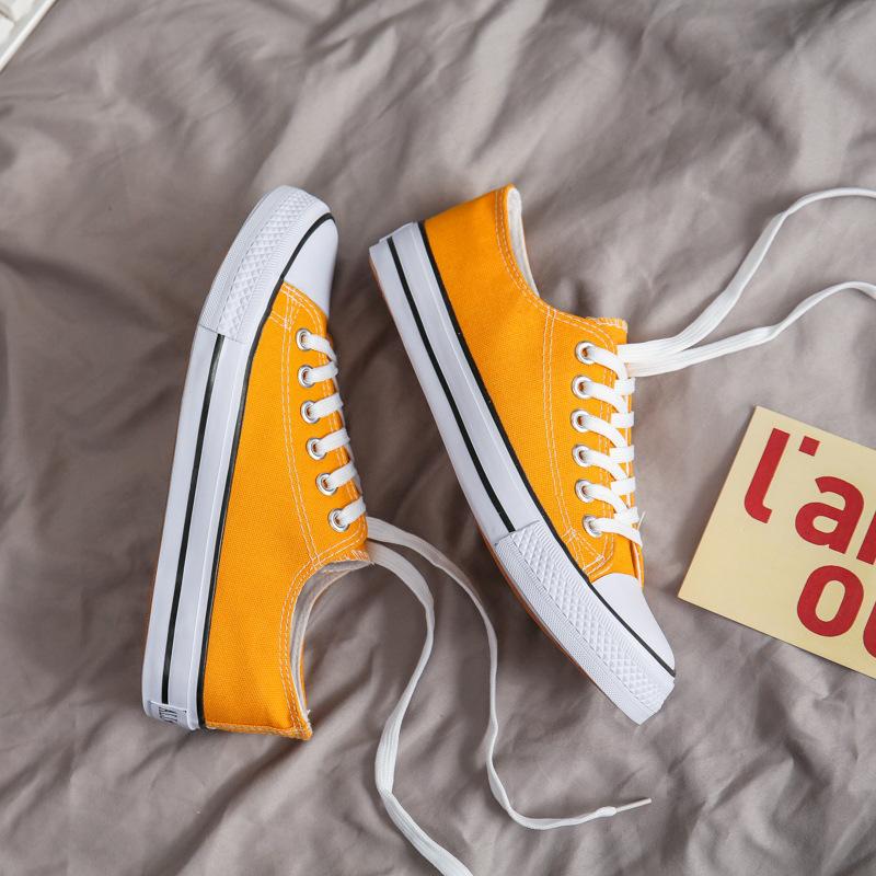 Spring New Low-top Canvas Shoes Men's Trend Men's and Women's Couples Board Shoes Student Shoes Lightweight Breathable Work Shoes