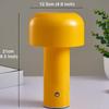 Mushroom Shaped Led Table Lamp Portable Dimmable Usb Rechargeable Bedroom Bedside Lamp Night Light