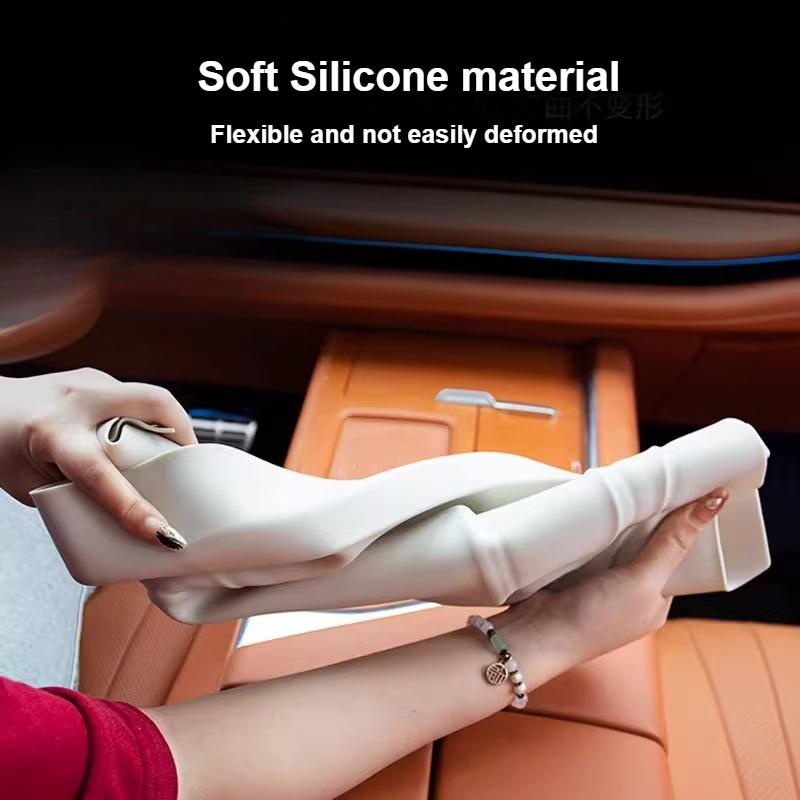 For GWM Wey 07 Blue Mountain 2025 2026 Center Console Silicone Pad with Storage Box Anti-scratch Gear Shift Panel Protective Pad