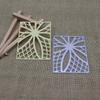 Rectangle Metal Cutting Dies Flower Rhombus Scrapbooking Stencil for Kids Embossing Craft