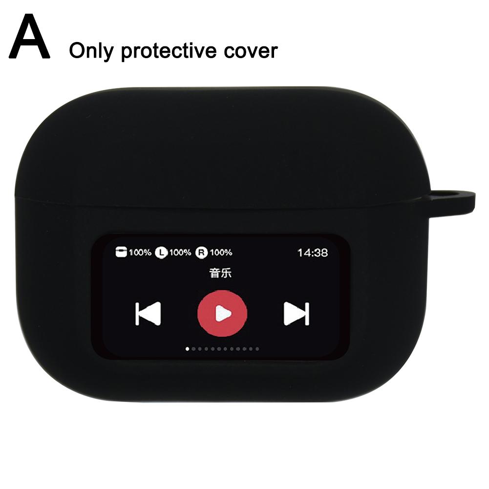 

Силиконовый чехол для AirPods A9 Pro Touch Screen Earbuds Skin Case Soft For A9 Cover Protective Pr G3Q1 black-for AirPods A9pro