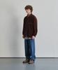 Horlisun Baxter Slub Zip Up Jacket Dark Brown