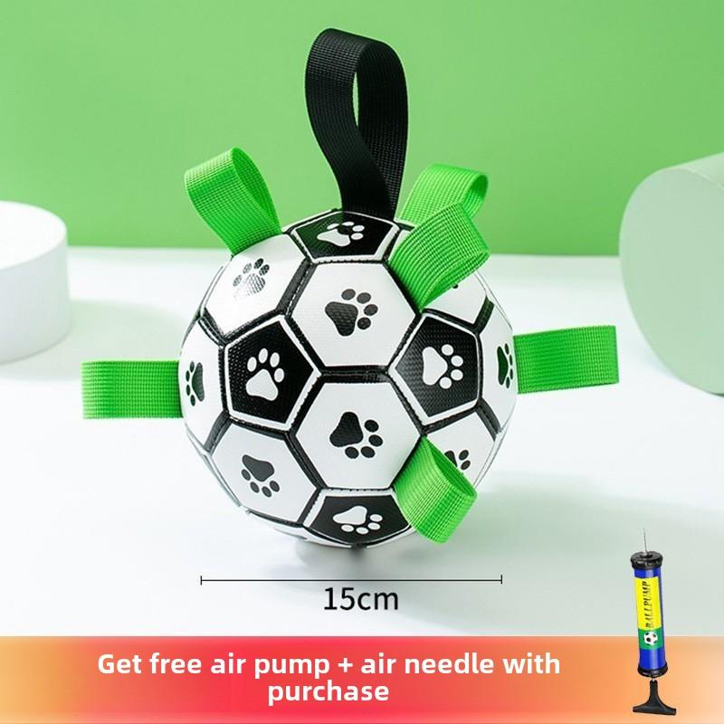 Dog Plush Sound Bell Ball Toy Ball Pet Bite-resistant Companionship Interaction Medium and Large Dog Training Football Supplies