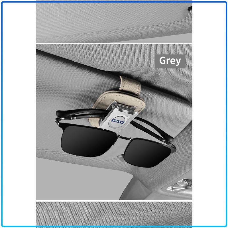 Auto Sun Visor Glasses Box Sunglasses Clip Card Ticket Holder Stand sticker For Volvo XC90 XC60 XC70 XC40 V90 V60 V40 C70 C30 S80
