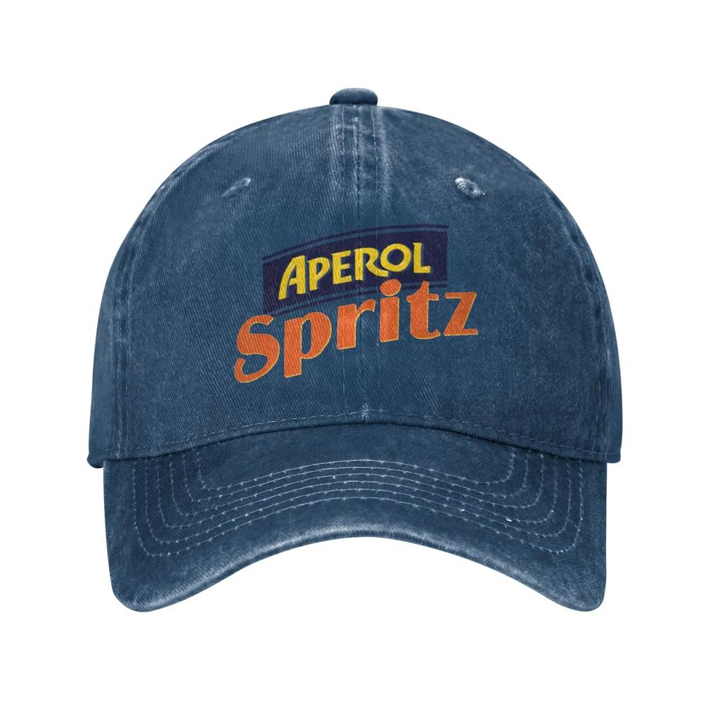 Aperol Spritz Washed Baseball Cap Y2k Funny Sun Trucker Hat Summer Unisex Adult Running Hippie Snapback Cap
