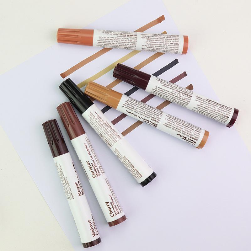 Wood Touch-Up Paint Pen for Repairing Scratches on Furniture, Doors, Windows, and Flooring