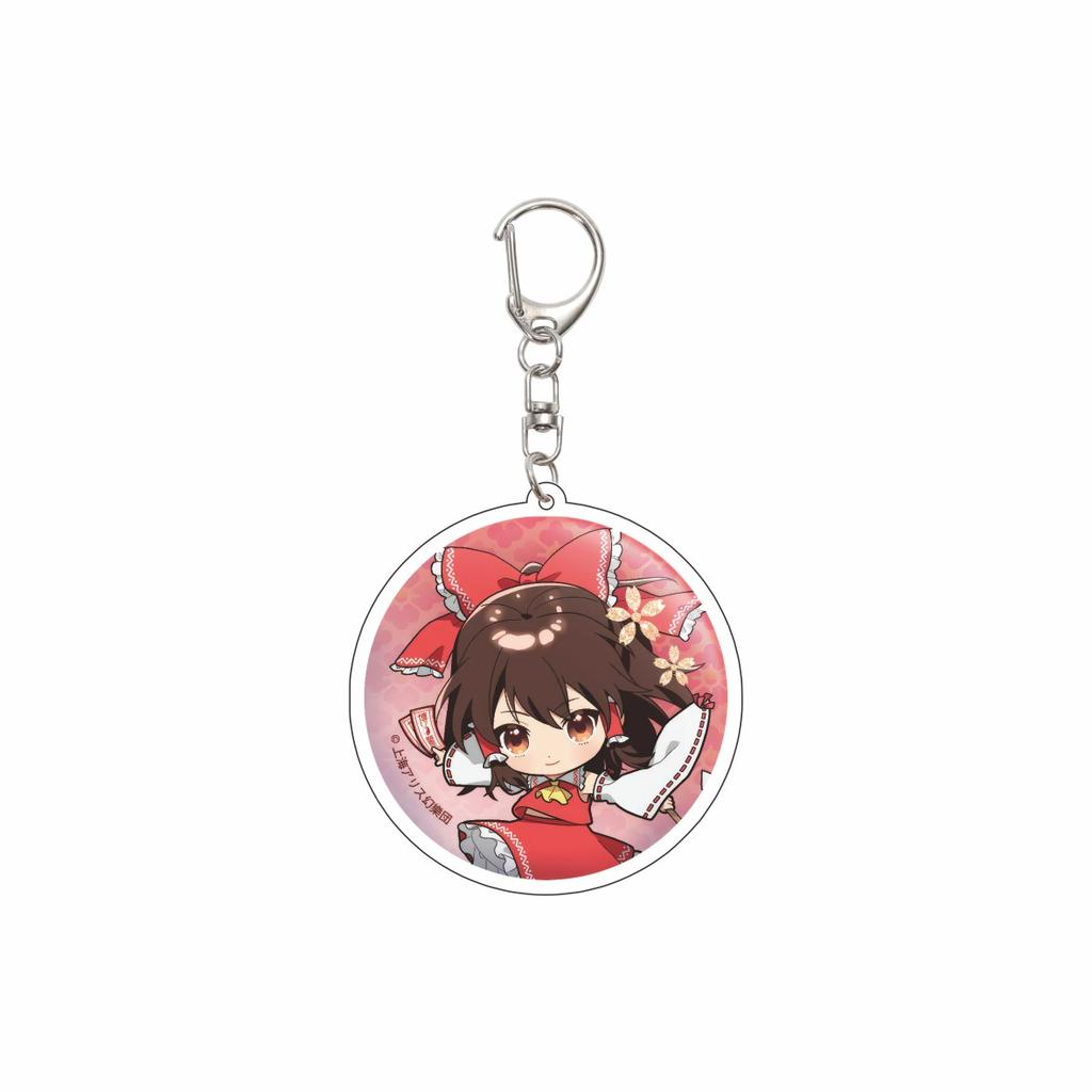 55MM Anime Touhou Project Keychain Saigyouji Yuyuko/Kirisame Marisa Key Chain Acrylic Model Plate Christmas Gifts