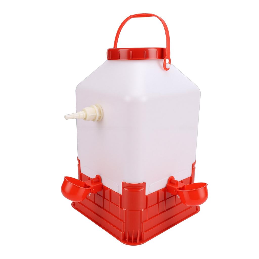 Automatic Poultry Waterer with 4 Bowls Plastic 10L Large Capacity Multifunctional Chicken Water Feeder for Home Farm
