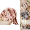 Polyester Fleece Blanket With Artistic Tie Dyeing Design For Cozy Home Use