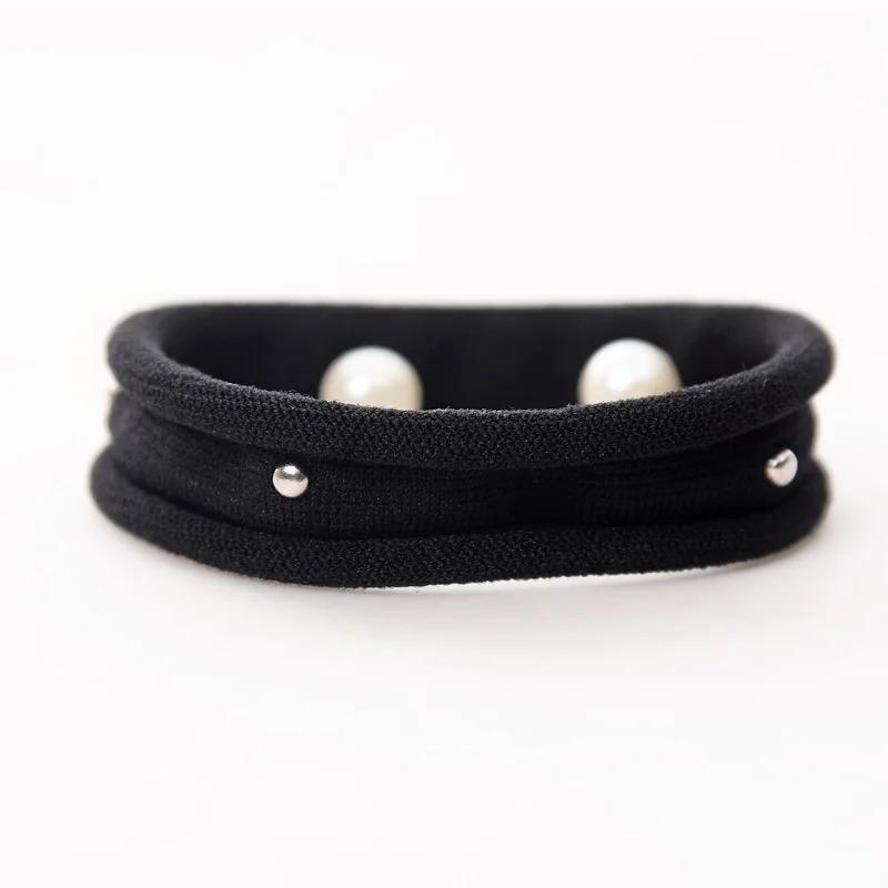 1 Pcs Pearl Basic Elastic Hair Bands Style Seamless Towel Ring Rope Hair Accessories For Women Fashion Creative Festival Gifts