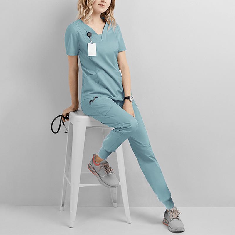 Elastic Quick-Dry Medical Workwear: Lightweight, Washable Gowns for Healthcare and Dental Professionals