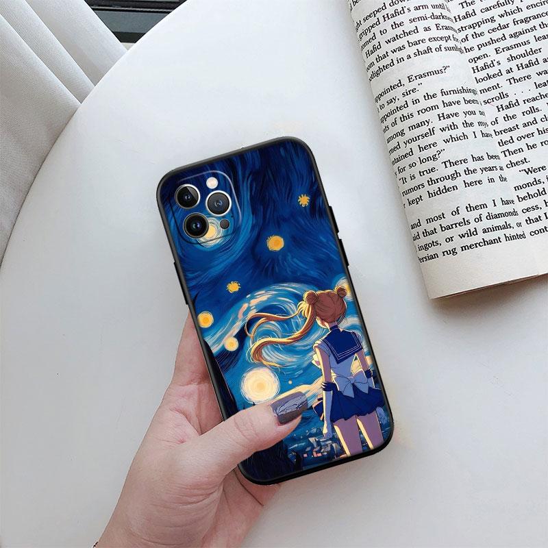 S-Sailors-wallpaper M-Moon Phone Case for Samsung Galaxy S20 S21 Ultra FE Plus A26 A30 A30S A31 A52 A42 A50 A50S