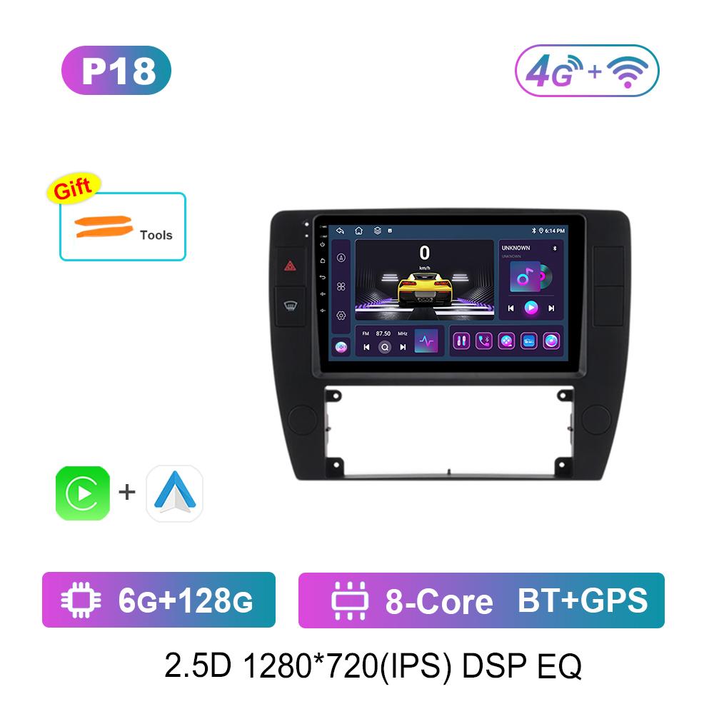 Android Car Radio Multimedia Video Player for VW Volkswagen Passat B5 2000 2001 2002 - 2005 Cooling Fan 4G WiFi Touch Screen