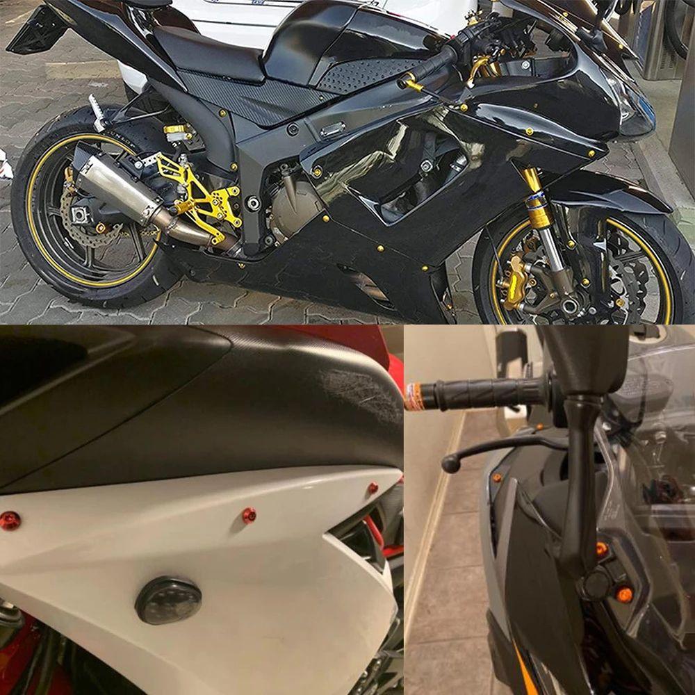 Colors Motorcycle Fairing Bolts Kit Full Fairing Bolts Kit Motorcycle Screws Bodywork Fastener Clip