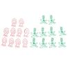 100pcs Paper Clips Portable Mini Electroplating Green Tree Pink Strawberry Shape Metal Paper Clips for Office