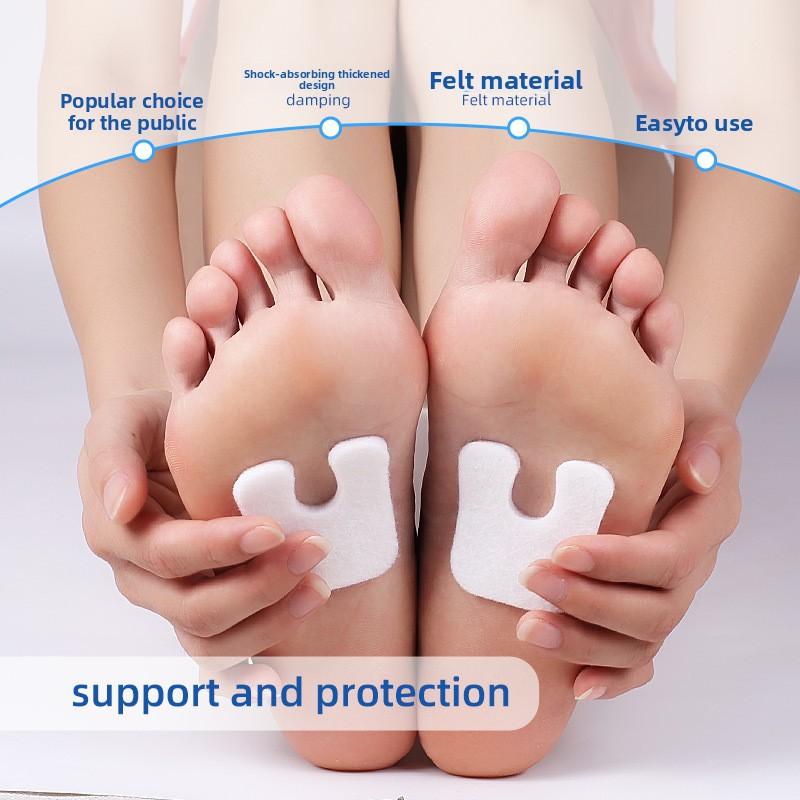 Felt Care Set High Heels Soft Anti-wear Forefoot Half Size Pad Callus Blisters Anti-wear Corns Sticker Heel Sticker