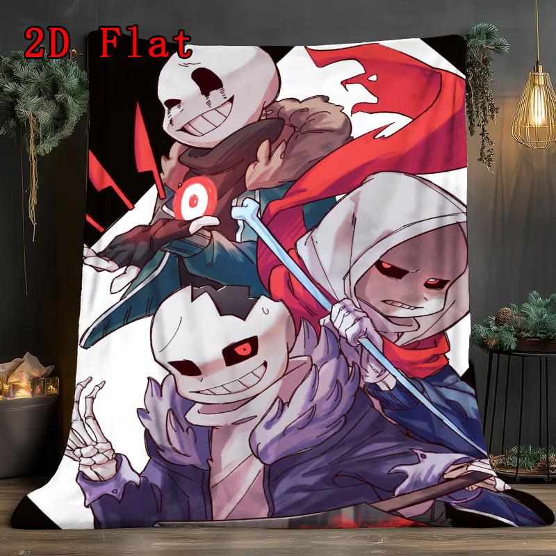 Mysterious Dungeon Anime 2D Flat Pattern Flannel Blanket High Quality All Seasons Warmth and Comfort Perfect for Christmas Gifts.