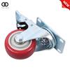 4 Pack Caster Wheels - 3" Casters Heavy Duty, Locking Industrial Casters Red