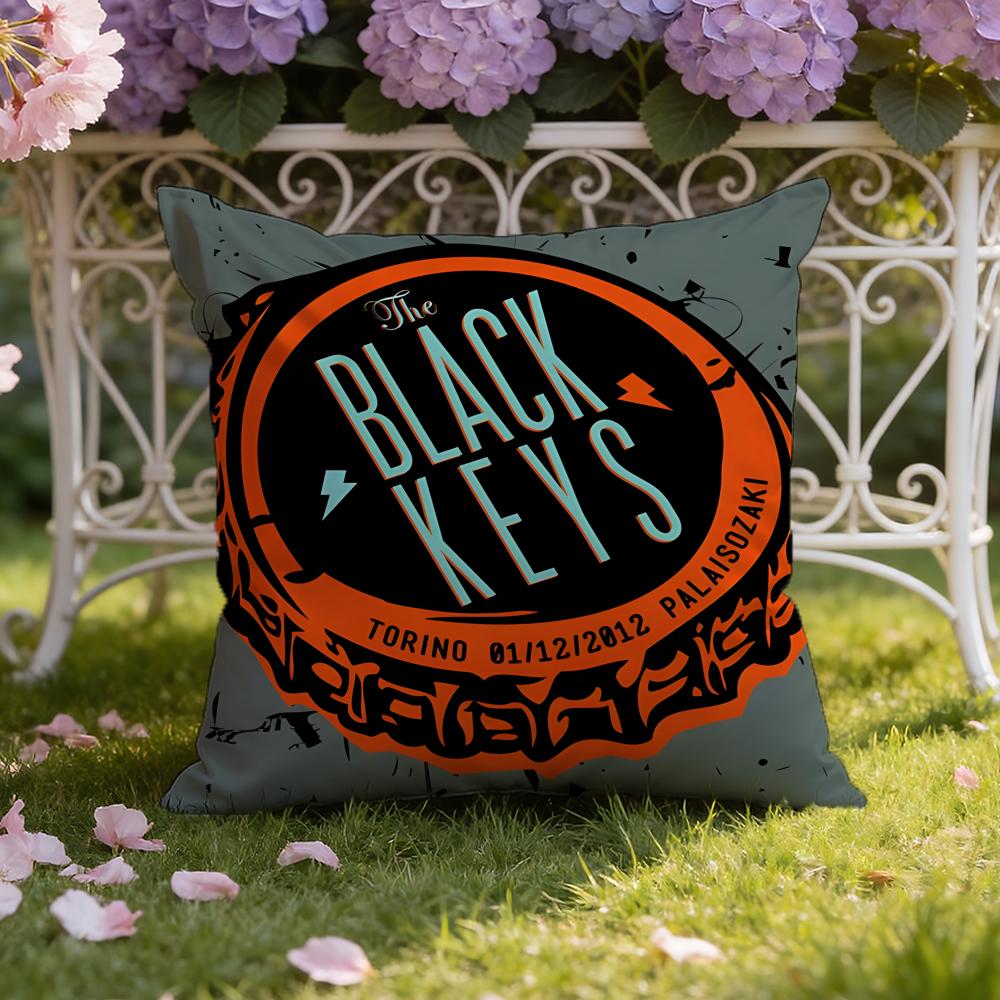 The Black Keys Band Cushion Cover Home & Car Dual-Scene Pillow Cover: Reversible for Premium Comfort