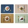 Tappetino da Tavola Bicolore Stile Nordico in Ecopelle – Isolamento Termico e Impermeabile, Quadrato, Disponibile