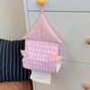 Space Saving Hanging Tissue Holder House Shape Decorative Tissue Bag Creative Tissue Bag  Bathroom