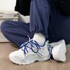 Mesh Shoes Women's Color Matching Lace-up Muffin Platform Ins Sports Shoes Are Breathable and Versatile In Summer