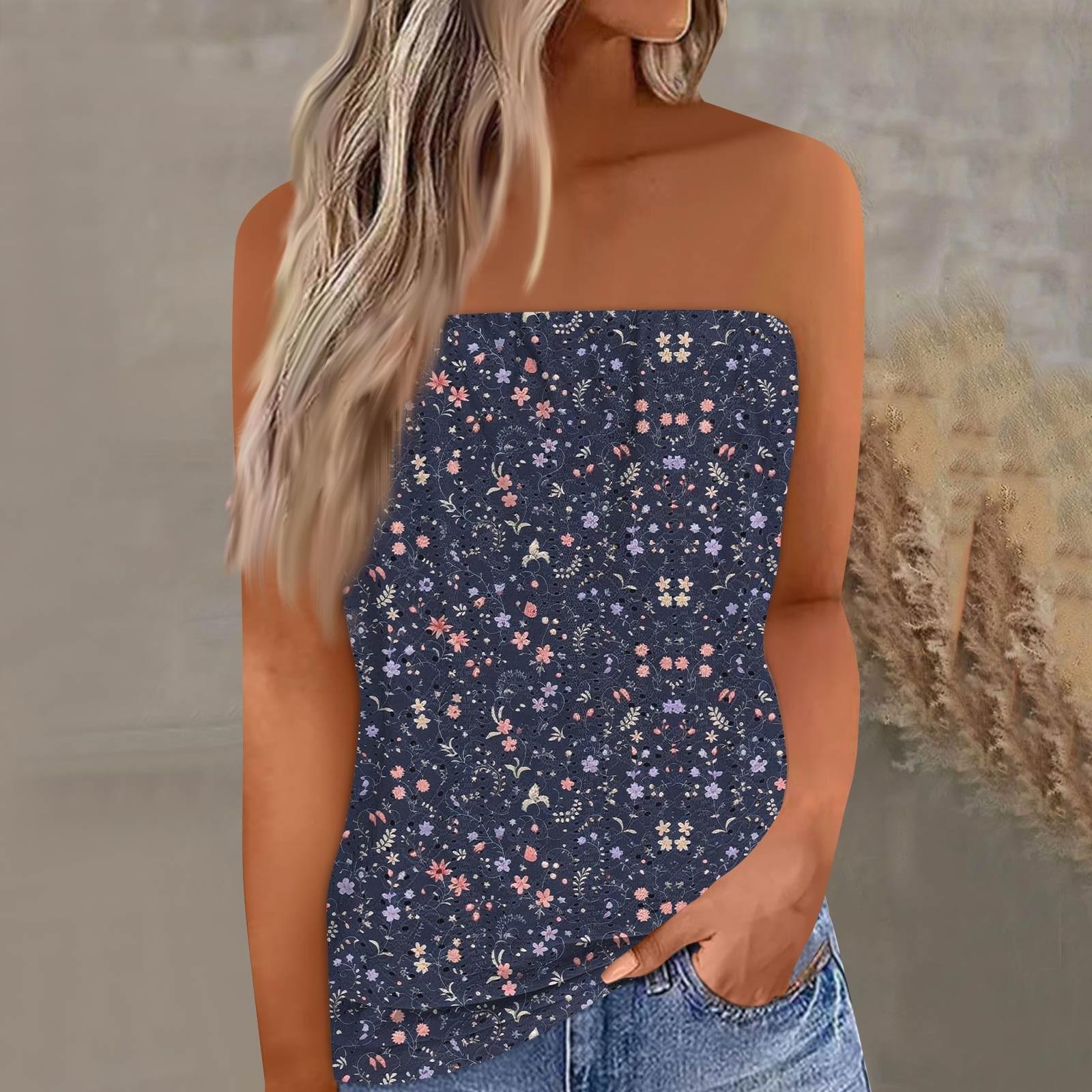 

Укороченные топы для женщин, сексуальные летние майки-трубы без рукавов с принтом, майка-рубашка, жилет M