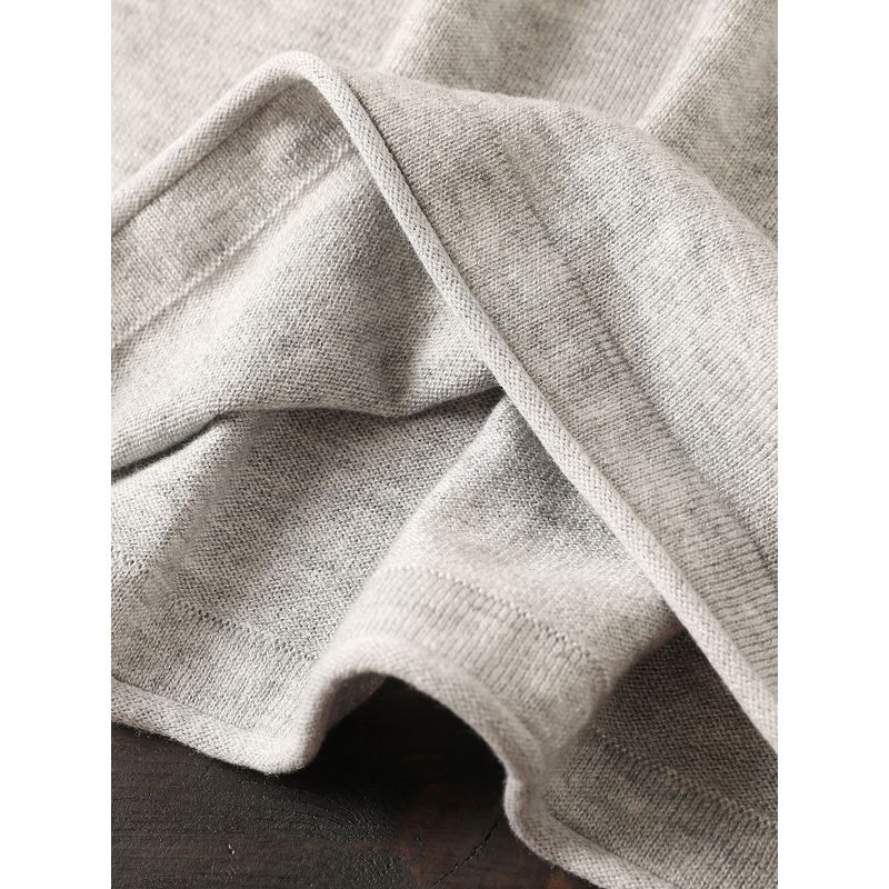 Nordic Orders! High-End Wool Blend! Export Surplus Men's Autumn and Winter Thin Rolled-Edge Base Knit Sweater