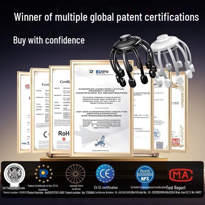 Hezheng HZ-RELAX-2 Electric Head and Scalp Massager