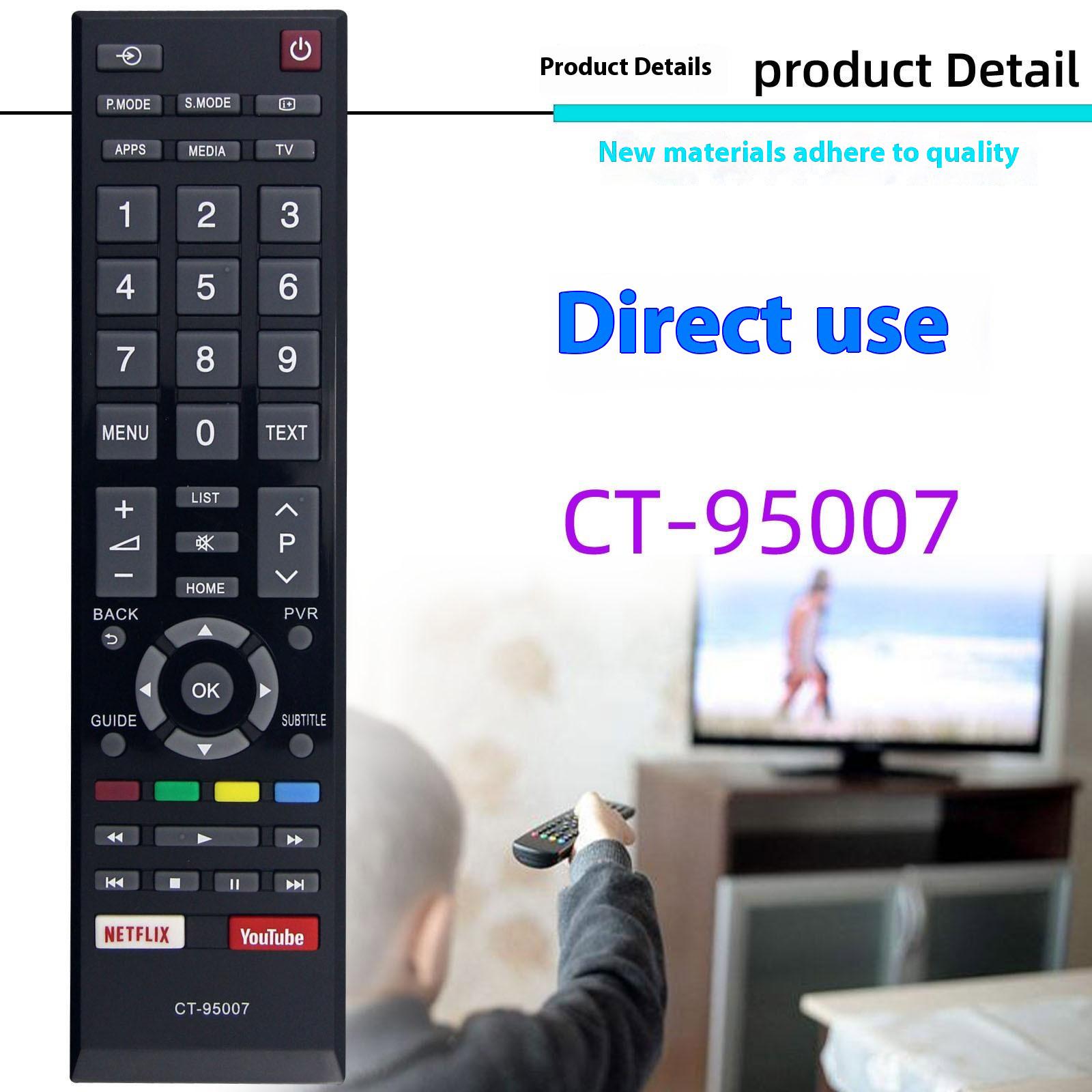 

CT-95007 For Toshiba TV Remote Control 1-10m Range Infrared Replacement Controller A