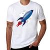 CosmoQuest Rocket TShirt Breathable Gym Short Sleeve TShirt