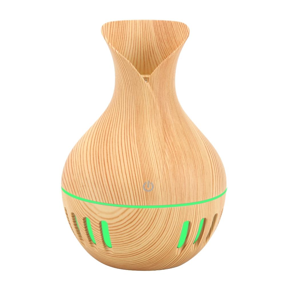 300ml USB Retro Aromatherapy Aroma Oil Diffuser Air Humidifier Mist Maker with Colorful Lights for Home Car