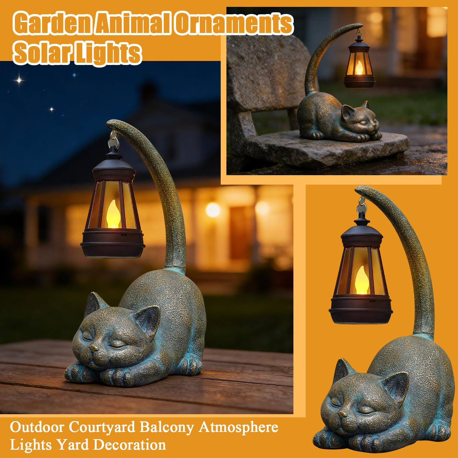 

Garden Animal Ornaments Solar Lights Outdoor Courtyard Balcony Atmosphere Lights Yard Decoration One Size