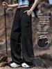 Women's Quick-Dry Ice Silk Wide-Leg Cargo Pants for Hiking & Casual Wear