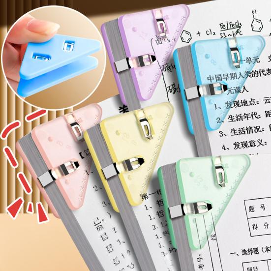 5 Stück Dreieckige Eck-Büroklammern Testpapier-Organizer Büro Aktenklassifizierung