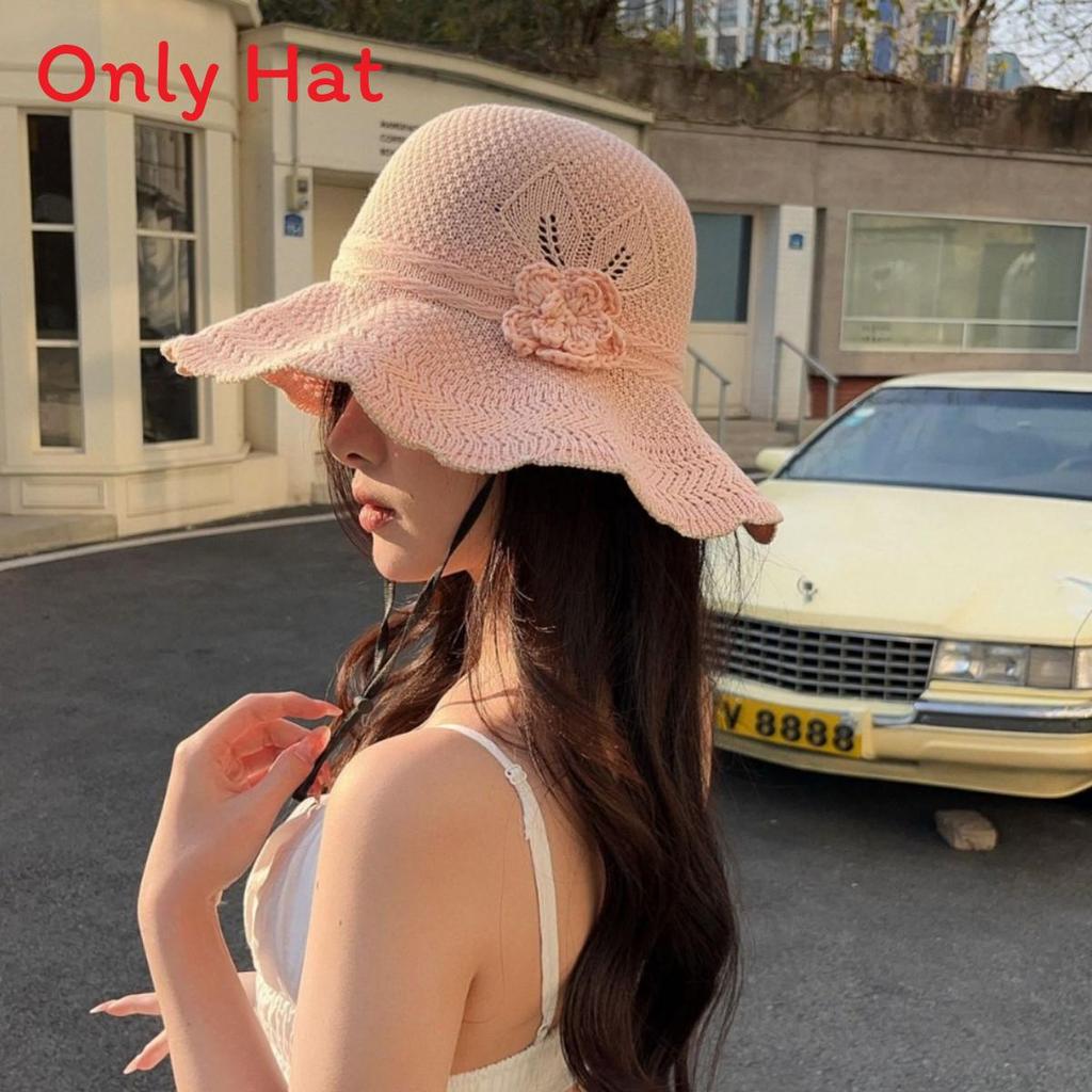 Ladies Floppy Sun Hat With Breathable Mesh And Floral Design For Spring And Summer