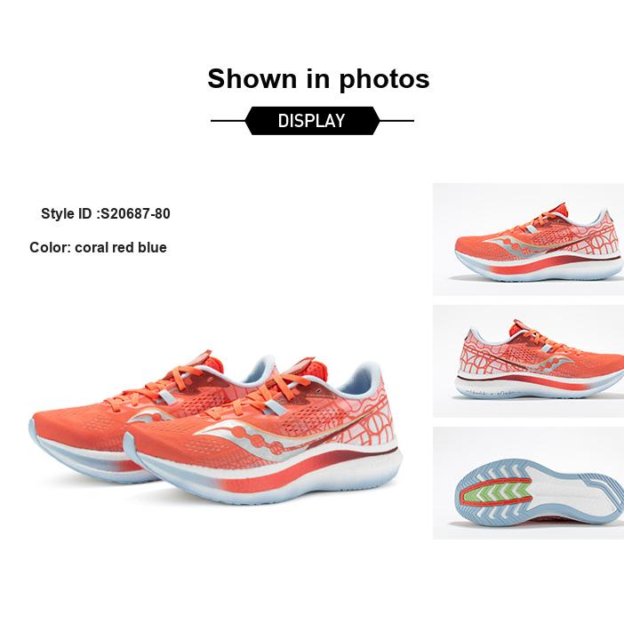 Saucony Endorphin Pro 2 Synthetic Leather Carbon Plate Racing Cushioning Durable Waterproof Low-Top Running Shoes Unisex running shoes S20687-80