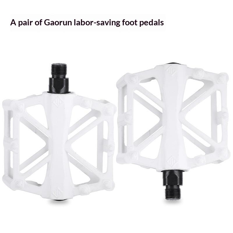 1 Pair Double Ball Bicycle Pedals Aluminum Alloy Anti Skid Mountain Bike Pedals Ultra-Light Flat Cycling Treadle Platform