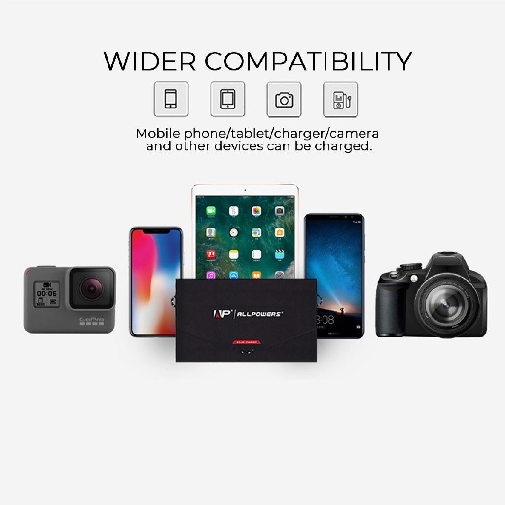 21W Portable Solar Panel Dual 5V USB Folding Foldable Waterproof Panel Charger Power Bank for Phone Battery Fast Charger