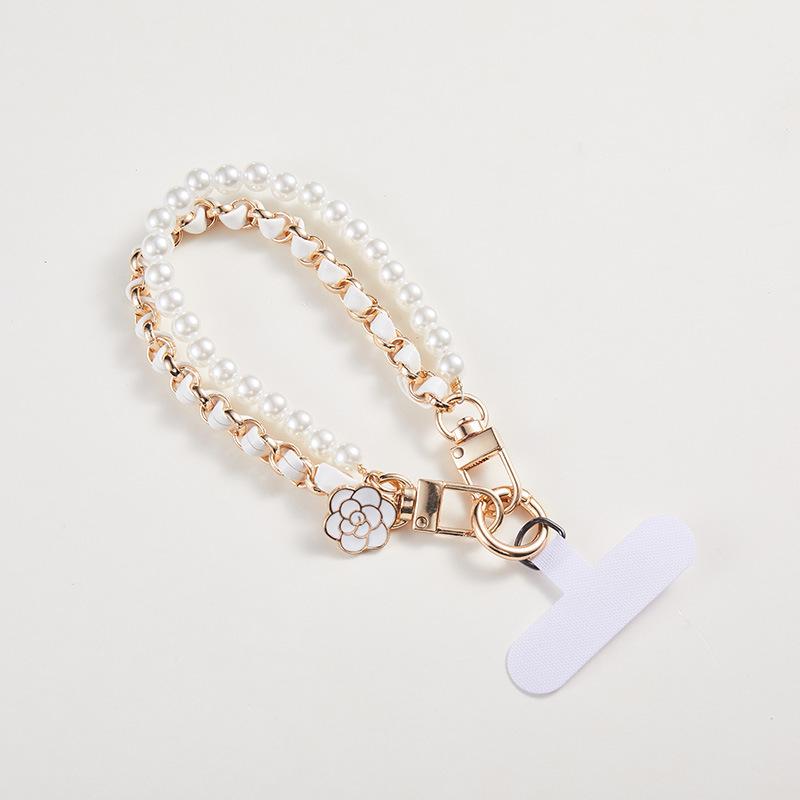 Xiaoxiangfeng Pearl Mobile Phone Chain Lanyard Wrist Mobile Phone Lanyard Lanyard Decorative Chain Wrist Lanyard