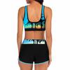 2023 Custom Print Women's Wide Strap Bikini Swimsuit