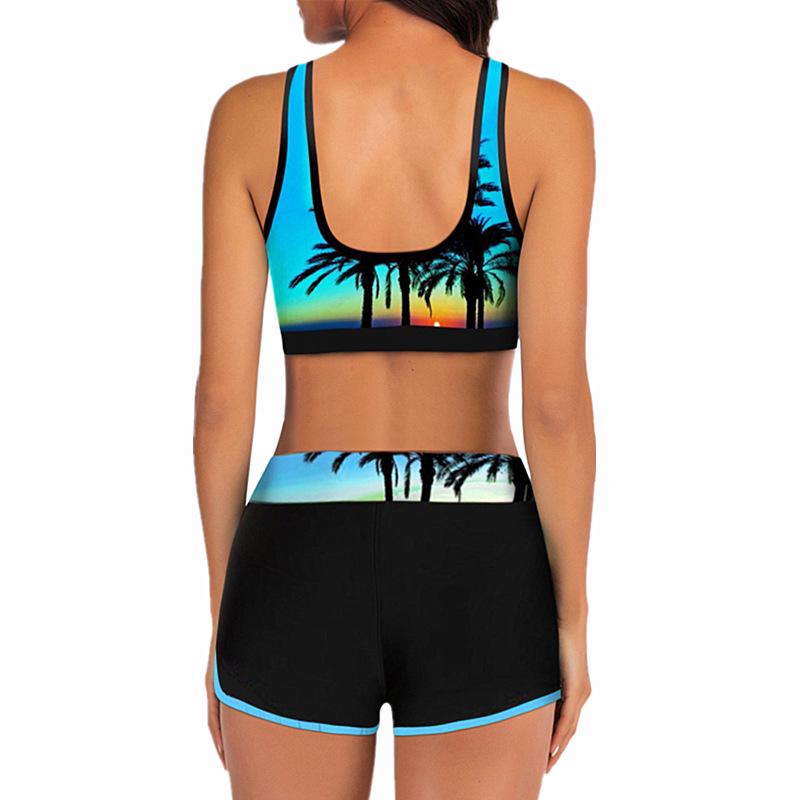 2023 Custom Print Women's Wide Strap Bikini Swimsuit