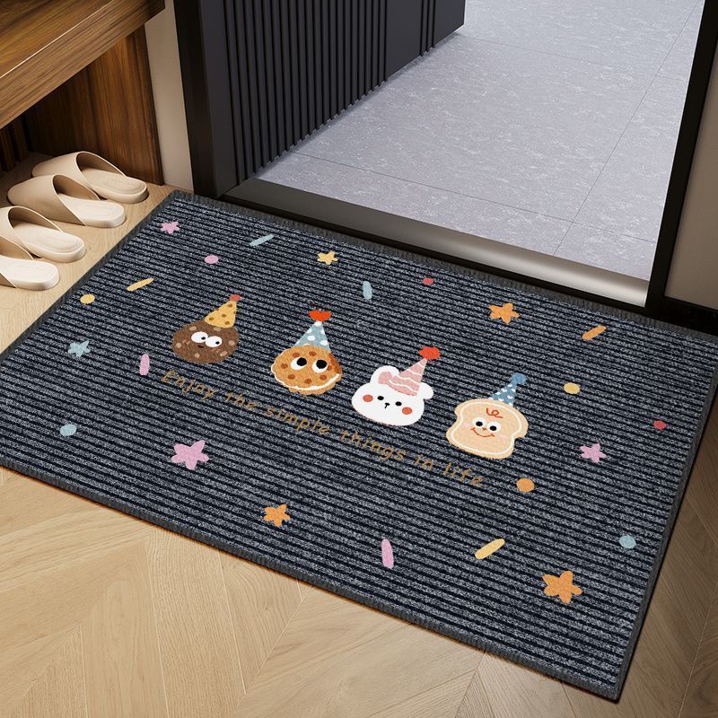 Modern Einfach Cartoon Kristall Flor Teppich Rutschfest Wohnzimmer Schlafzimmer Abriebfest Schmutzige Fußmatten Heimdekoration