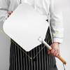 European & American 12"-14" Square Oak-Handled Aluminum Pizza Peel - Long Handle & Detachable Shovel for Oven Transfer.