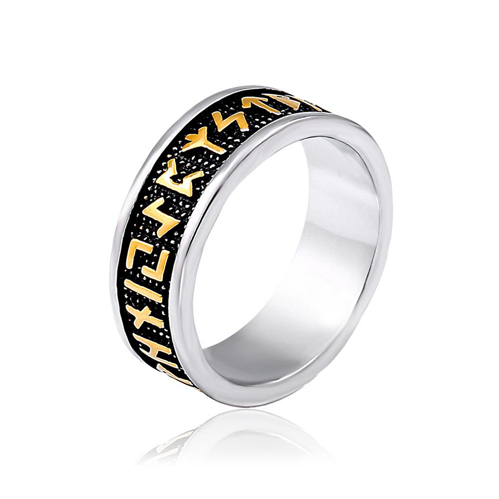 Nordic Viking Rune Rings For Men Women 316L Stainless Steel Punk Vintage Simple Ring  Couple Jewelry Gifts Dropshipping