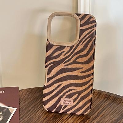 Personalized Zebra Pattern for IPhone16 for Apple 17 Mobile Phone Case 15promax Retro 14 Suede 13