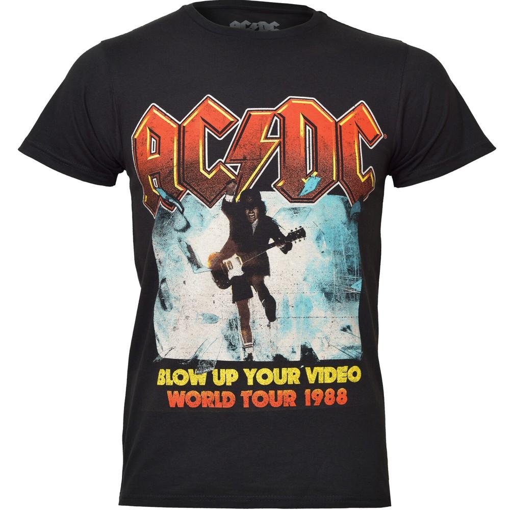 

AC DC T Shirt Blow Up Your Video Black New Official Classic Rock Angus Young XL