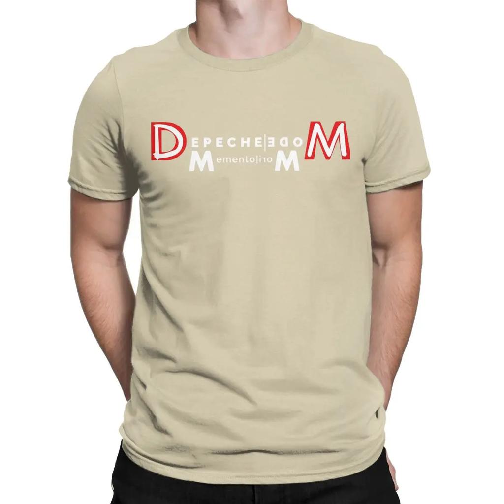Heren Memento Mori II Depeches Mode Band T-shirts 100% Katoen Kleding Grappige Korte Mouw Ronde Hals T-shirts Cadeau Idee T-shirts