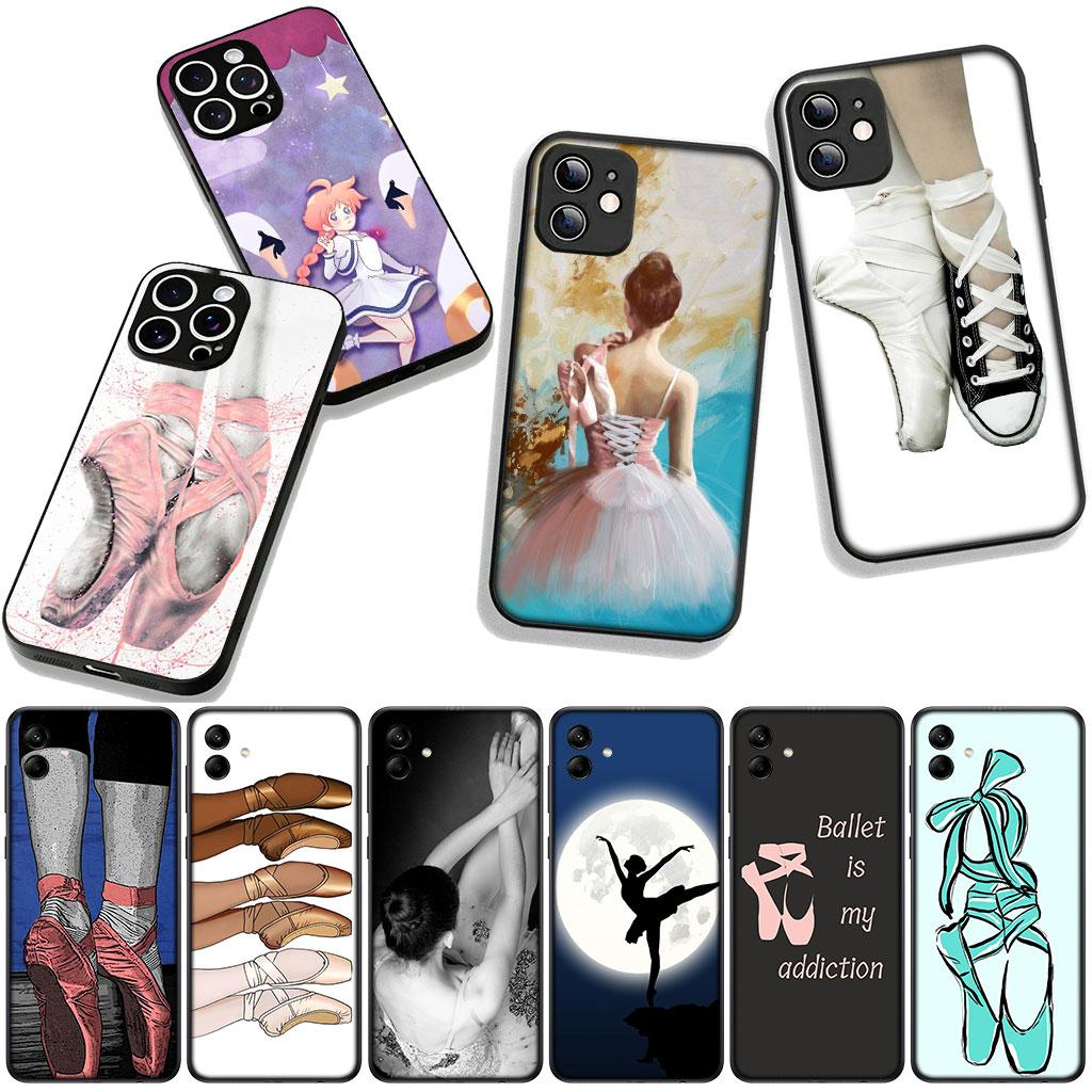 For Samsung Galaxy A25 A37 A57 A12 A14 A50 A51 A70 A71 A72 A21S A04 M15 Note 20 9 8 10 Case Dance Girl Ballerina Ballet Dancing