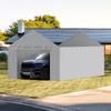 Carport Replacement Canopy Cover Side Wall 12 x 20 ft, Garage Tent Shelter Tarp Heavy-Duty Waterproof & UV Protected, Easy Installation with Ball